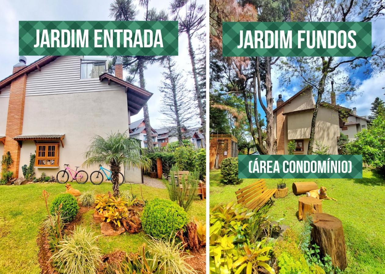 Incrivel Casa Com Hidro-Bikes-Centro De Gramado 3Q Exterior foto